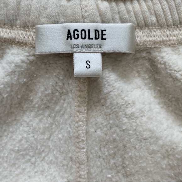 NEW Agolde Balloon Sweatpants Oatmeal Heather - Picture 12 of 15